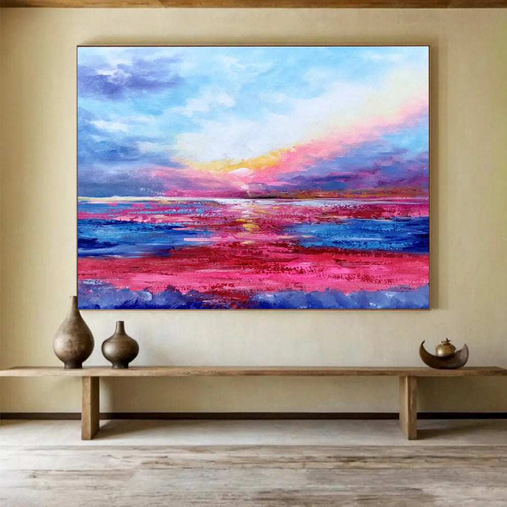 abstract sunset artwork